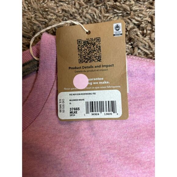 Patagonia Men's Fitz Roy Icon Responsibili-Tee T-Shirt (Milkweed Mauve) XLarge - Picture 5 of 8